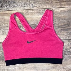 Pink nike sports bra